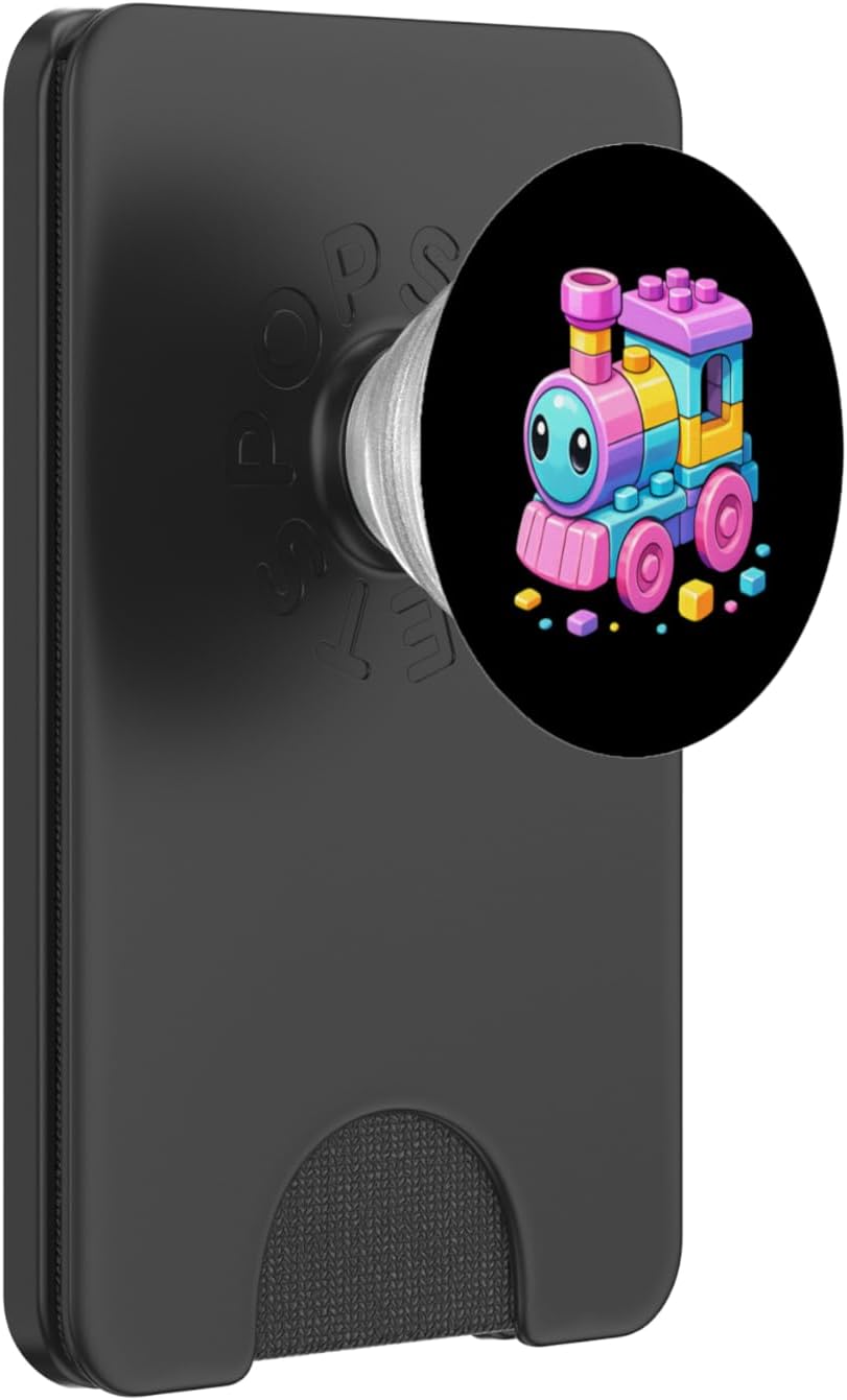 Locomotive Brick Builder Rail Construction Building Toys PopSockets PopWallet for MagSafe