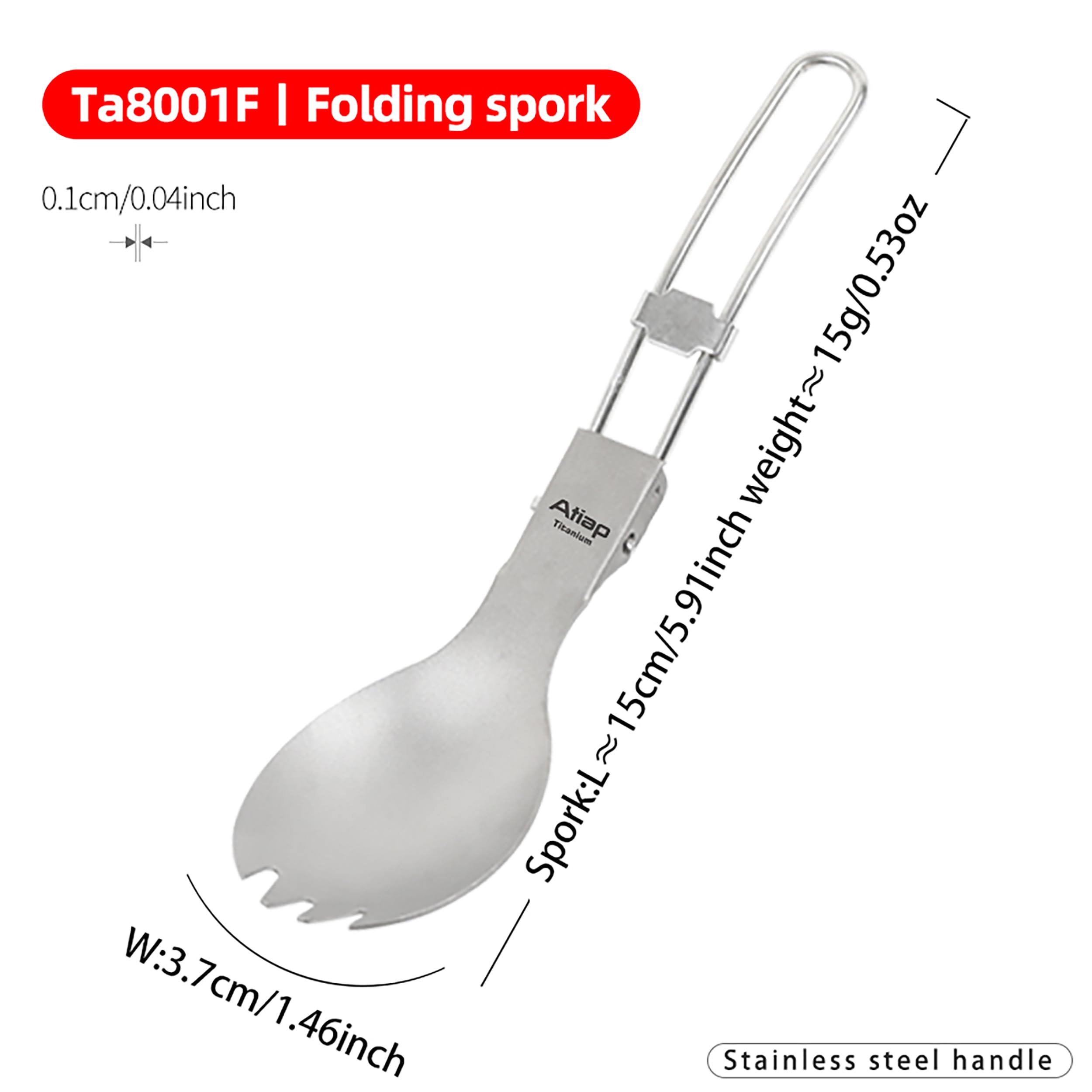 Titan Camping Becher Set Ultraleicht – Outdoor Topf 750ml mit Bügelgriff & Deckel, Camping Tasse mit Klappgriff, Klapplöffel & Netzbeutel – Geschirr Set für Trekking, Wandern, Bushcraft