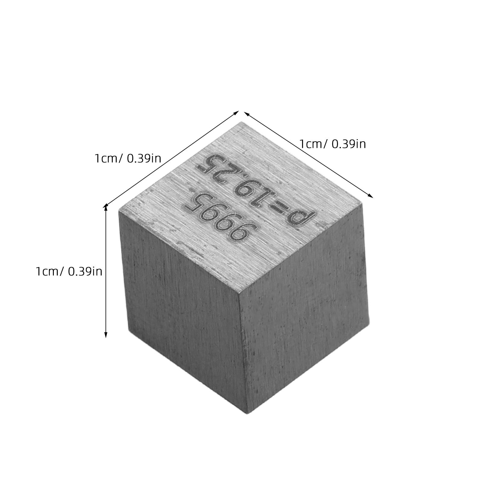 Cubo de Tungsteno 10 MM Alta Densidad Metal Poco Común Elemento Químico 74 W Herramienta Educativa para Enseñanza y Experimentos Científicos Aula y Casa