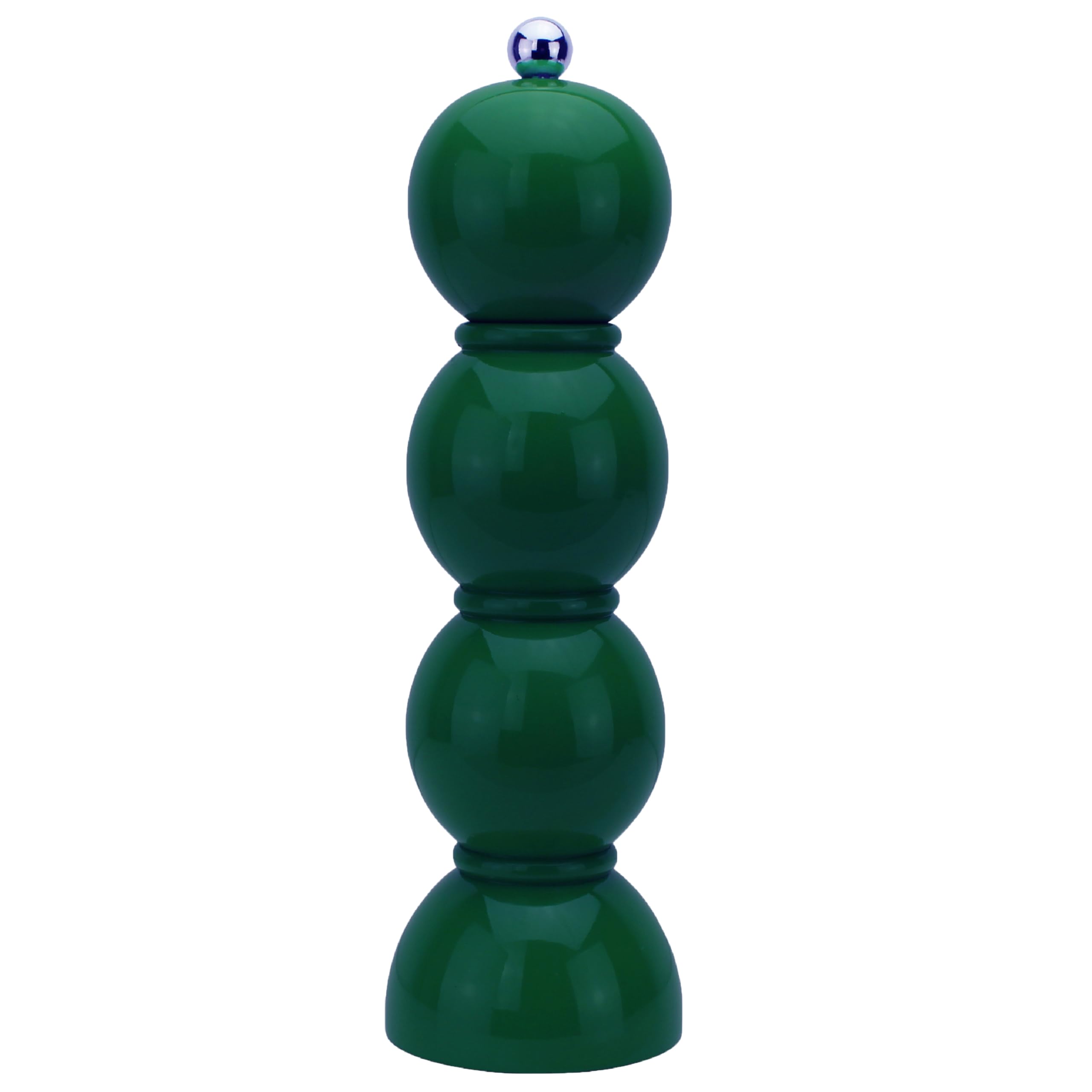 Addison Ross Bobbin Salt or Pepper Mill – Easy Twist Ceramic Grinder – Sustainable Rubber Wood – Modern Design – Ideal Wedding Gifts or Housewarming Gift – Kitchen Accessories – Racing – 24cm