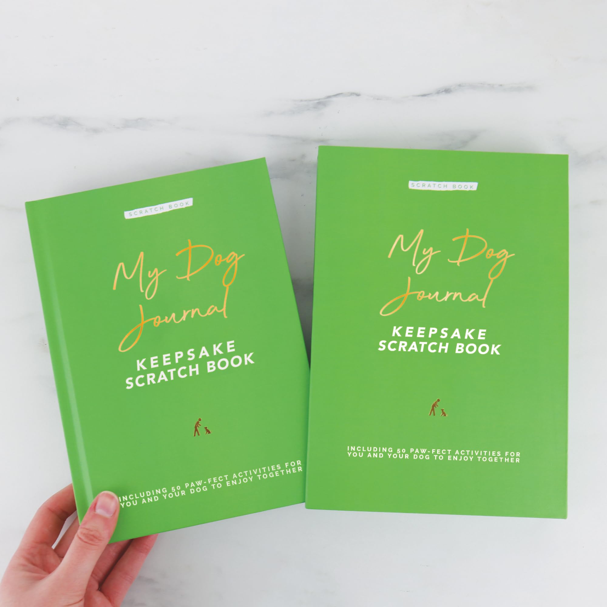 Gift Republic Personalised Dog Journal Scratch Book | Interactive Activity Journal with Scratch-Off Panels | Keepsake Gift for Dog Lovers & Their Pets