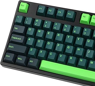 Guffercty kred GTSP 166 Double Shot PBT Keycaps Keys Cherry Profile Night Runner for Cherry MX Switch Keyboards Mechanical