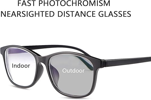 Miniatura 6 de Lentes de miopía de transición fotocromática para hombres y mujeres lentes de miopía retro TR90 ligeras de potencia negativa lentes de visión corta