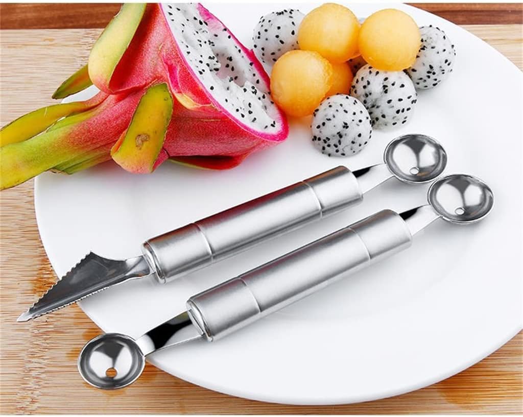 10 Pieces Fruit Digging Scoop Set Multifunctional Ice Cream Platter Carving Tool
