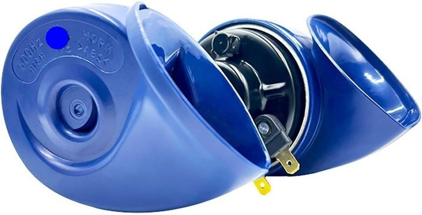 New 12V Car Snail Electric Horn Super Loud Waterproof Universal High And Low Pitch Whistle Sound