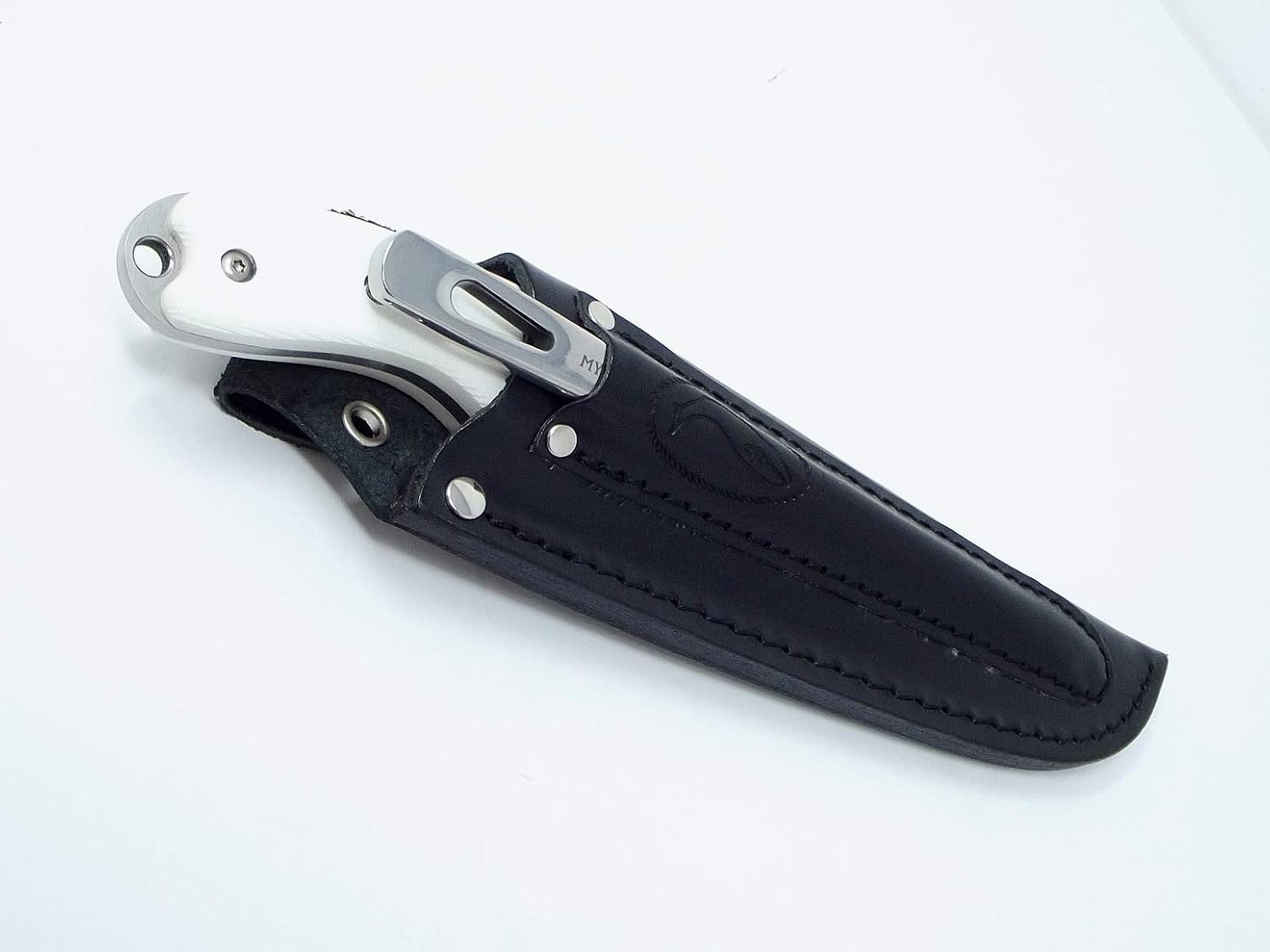 Professional Offshore System Fixed Blade Rigging Tool Generation 2 Knife and Marlinspike Sheath Fits Both Tools ⛵ G10 Clean White Handles 🤍