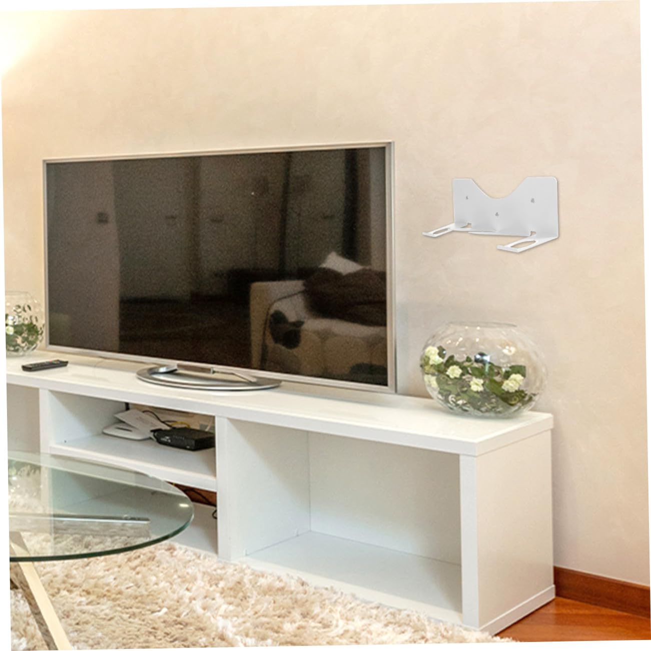 NUOBESTY Supporto da Parete in Ferro Bianco per Visori e Controller Vr Gancio, Organizer Compatto per Display Vr per Uso Quotidiano e Negozi