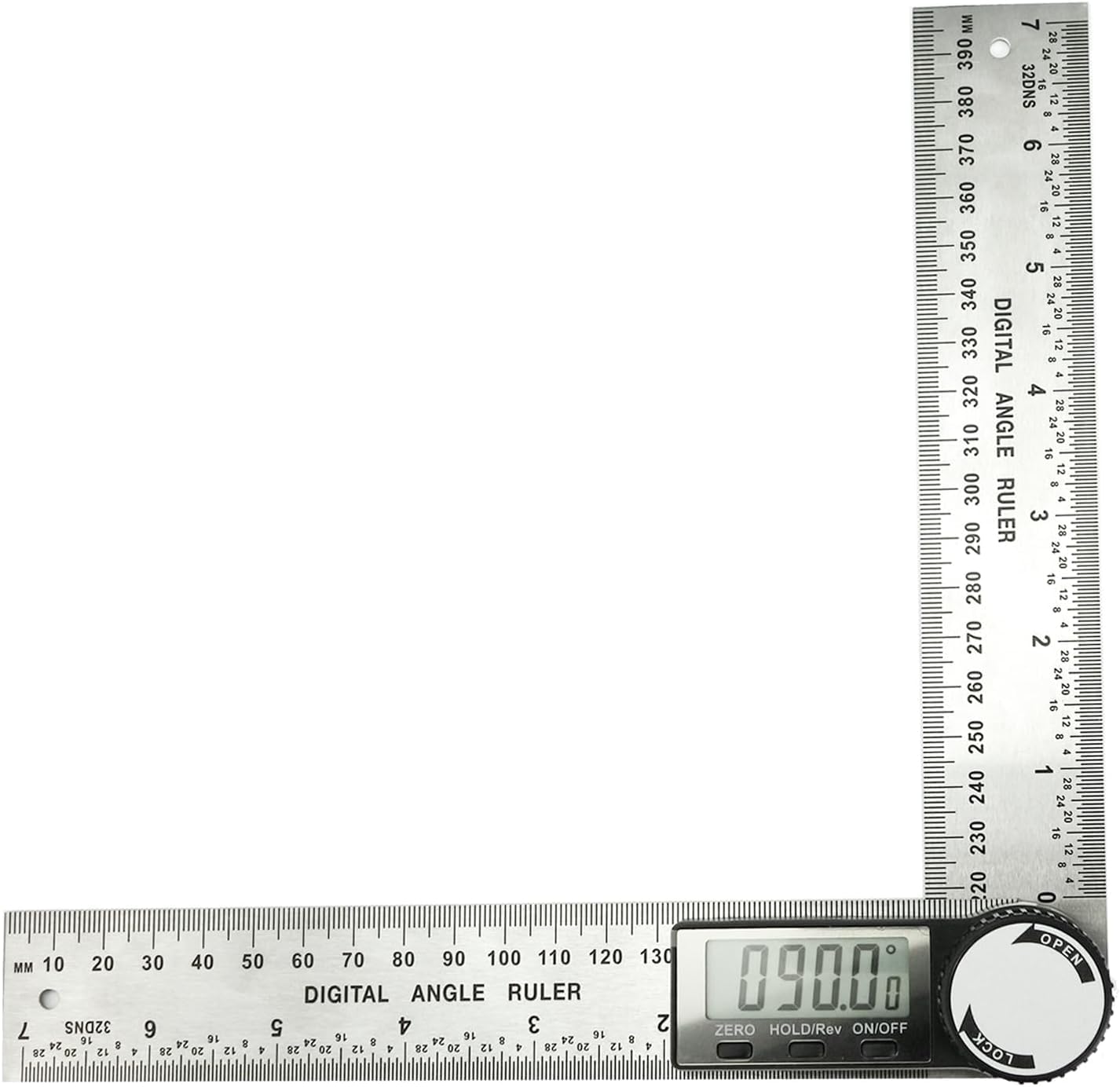 Protractor Digital Angle Finder Protractor, Digital Protractor 7 pollici/200 mm acciaio inox con display LCD per falegnami/lavorazione del legno (batteria inclusa)