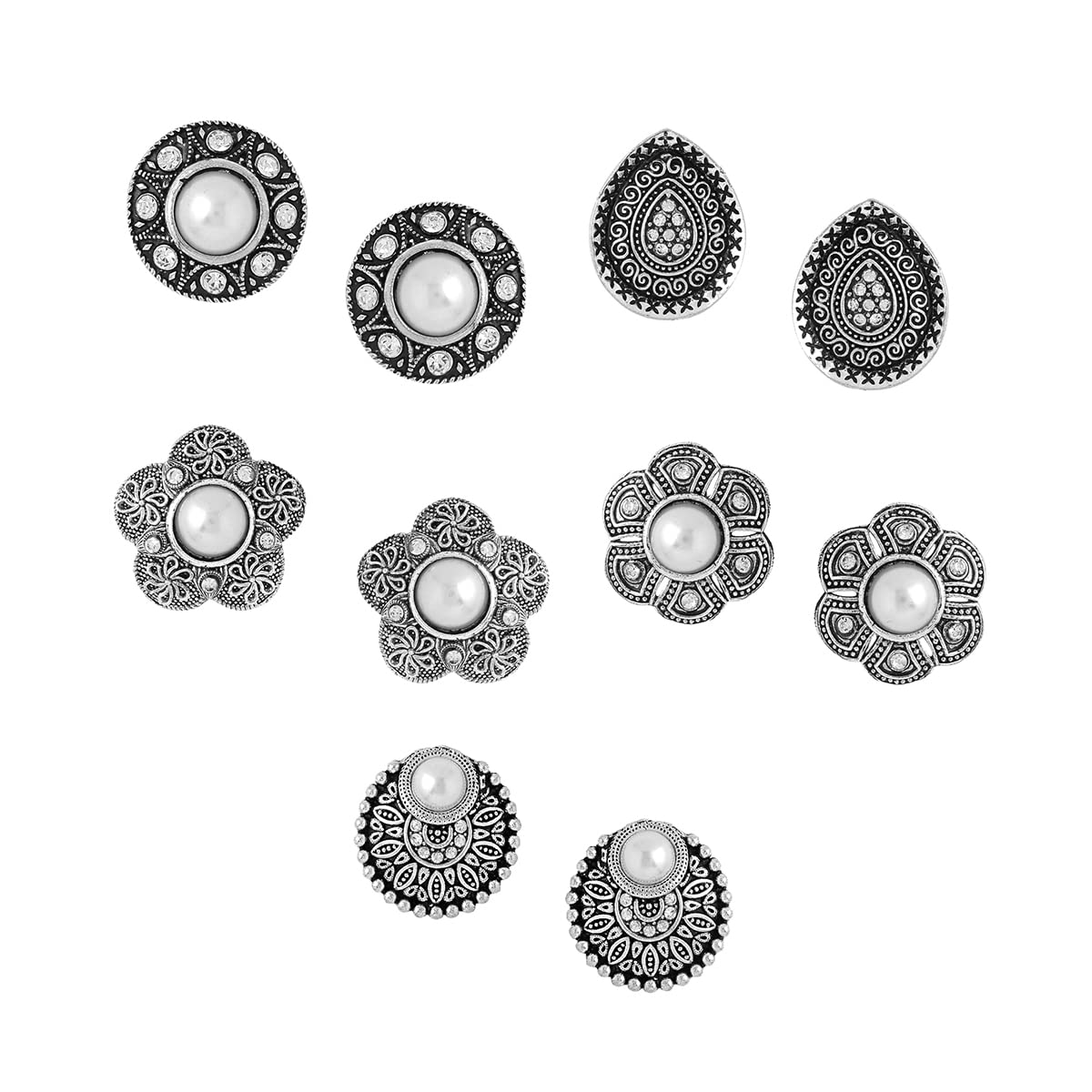 See full amazon price history chart for Yellow Chimes Earrings for Women and Girls Traditional Silver Oxidised Studs|German Silver Combo of 5 Pairs Stud Earrings|Birthday Gift For girls and women Anniversary Gift for Wife Yellow Chimes Earrings for Women and Girls Traditional Silver Oxidised Studs|German Silver Combo of 5 Pairs Stud Earrings|Birthday Gift For girls and women Anniversary Gift for Wife (B0BM4DVHZN) Amazon Price History, Amazon Price Tracker