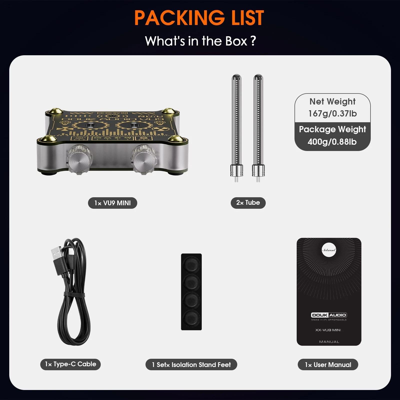 Nobsound RGB LED Tube Musik Spektrum Rhythmus Licht Retro Sound Level Meter Mic Pickup für Home Stereo System Desktop Geschenk, mit Empfindlichkeitseinstellung