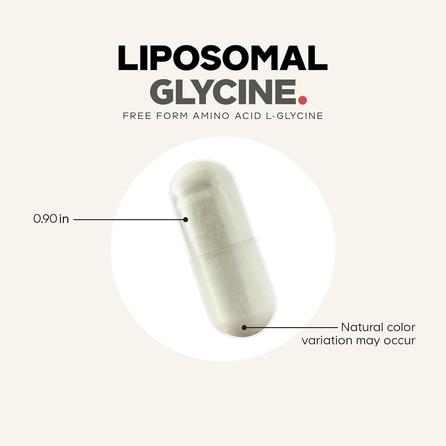 Codeage Liposomal Glycine+ Supplement - Free-Form Glycine 1,500 mg with Liposomal Delivery - 2-Month Supply - Amino Acid Capsules - Protein Support - Glycine Vitamins - 180 Capsules