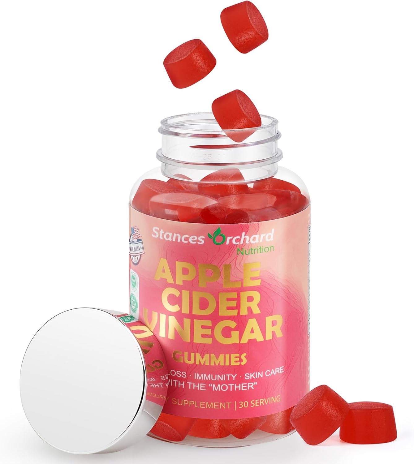 Apple Cider Vinegar Gummies Vegan Low Carbs Keto ACV
