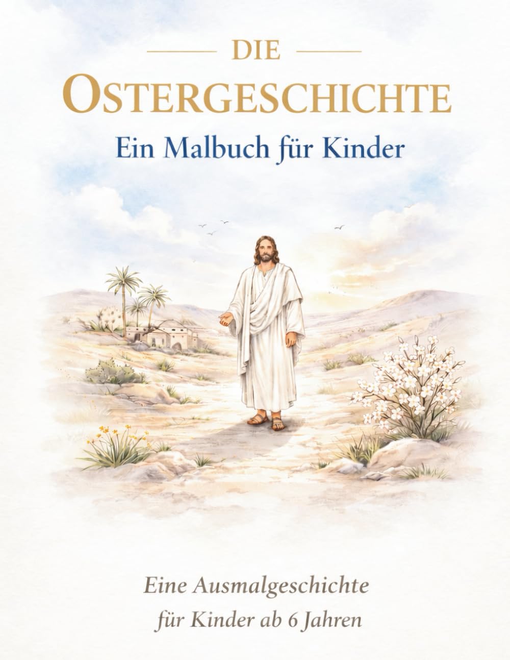 Die Ostergeschichte - Ein Malbuch für Kinder: Eine Ausmalgeschichte für Kinder ab 6 Jahren
