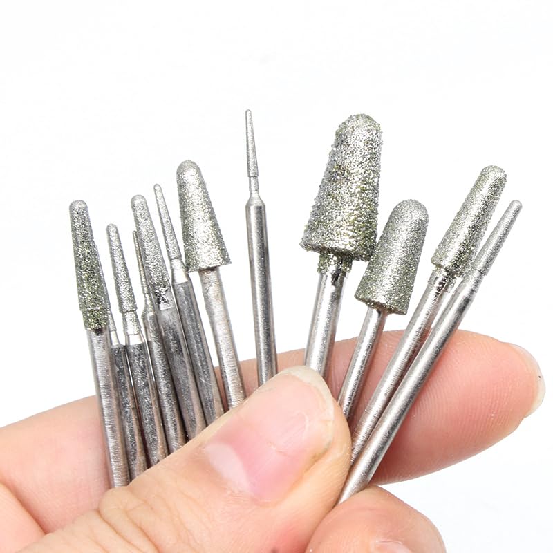 B Needle Jade Carved Grinding Head Round Grinder Round Toe Cone Diamond Emerald Agate Raw Stone Rubbing Peel and Grinder