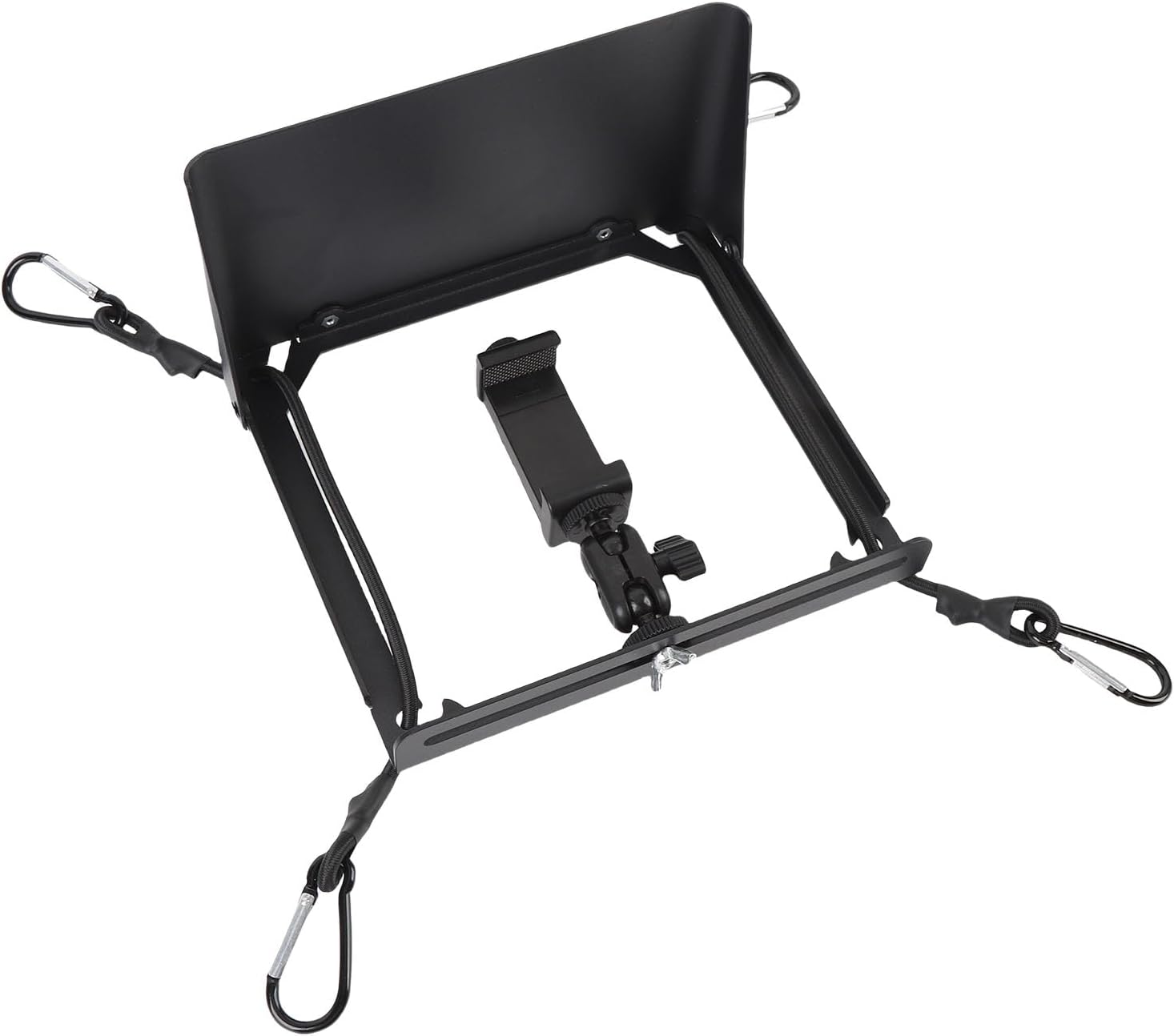 Walfront Cell Phone Fence Mount with Shade, Aluminum Alloy, Rotatable Design, Sunshade Protection, for Baseball and Football Games