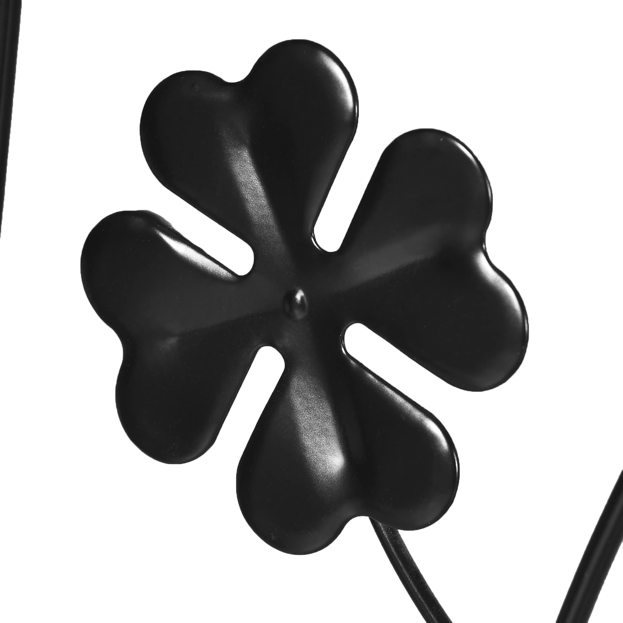 Outsunny Enrejados de Jardín para Plantas Trepadoras 38x98 cm Negro | Juego de 2 Soportes con Marco Metálico, para Frutas Verduras Flores, Decoración Exterior Patio Terraza