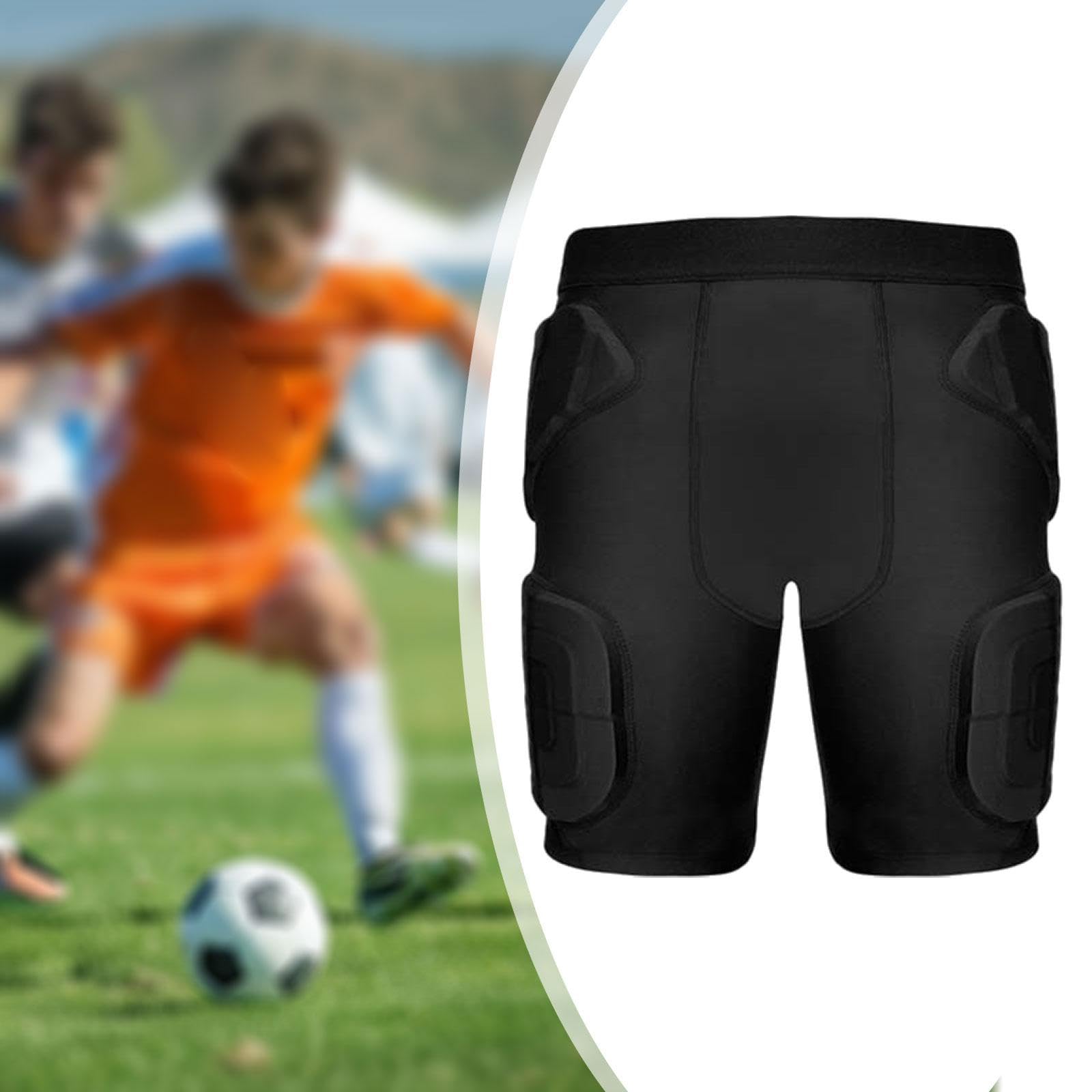 Short Rembourré de Baseball Pantalon de Protection Caleçon de Compression Cuissard de Football Conçu pour Absorber Les Impacts Adapté pour Jeunes ATH