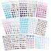 Lanpu Self-adhesive Rhinestone Sticker Bling Craft Jewels Crystal Gem Stickers, Multi-color & Shape, Assorted Size, 15 Sheets