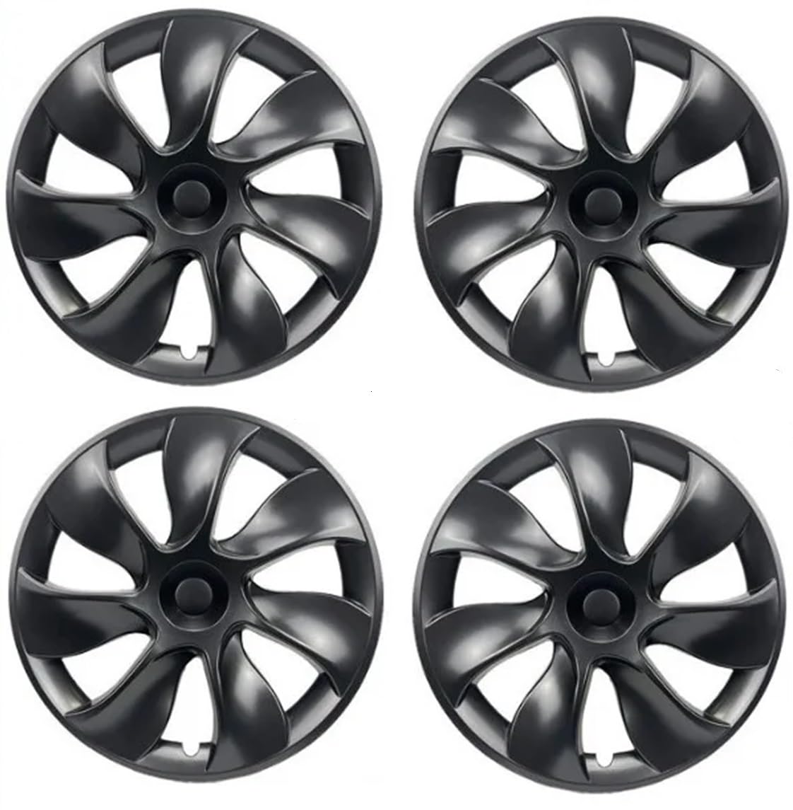 4PCS 19-Inch Wheel Caps, Compatible With Tesla Model Y Wheel Cover Performance Replacement Wheel Hubcap Full Rim Cover Accessories 2018-2023(L-R Gun Grey)