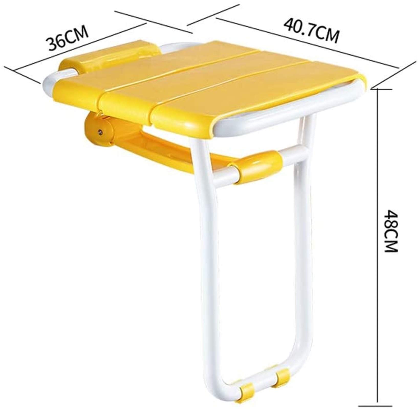 Sedile da Doccia Sgabello Pieghevole a Parete Sedia da Bagno Vecchia con Gambe