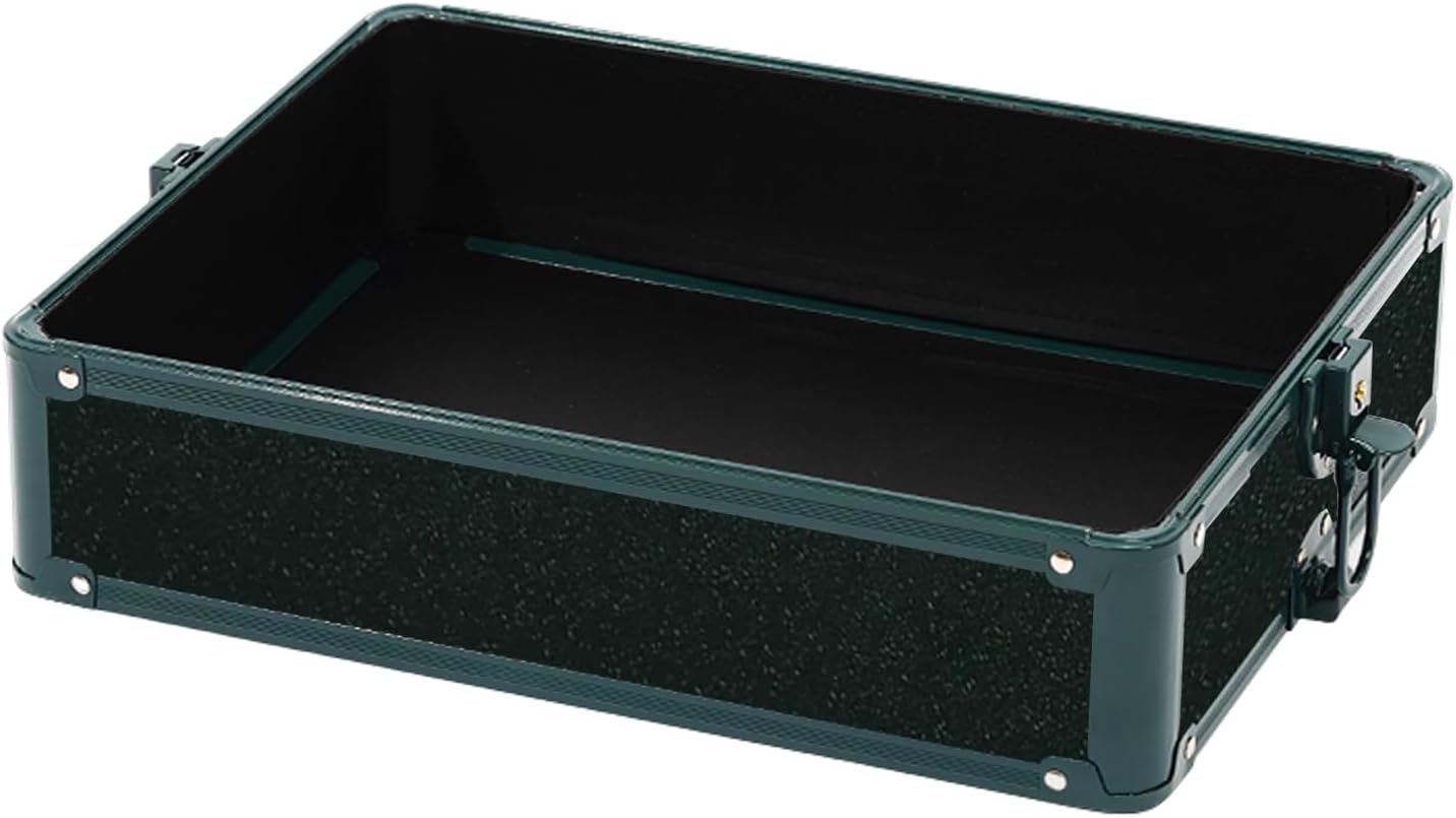 Replacement Divider Tray for Makeup Train Case – Removable Middle Layer Insert, Compatible with Most Cosmetic Storage Boxes - Line Black