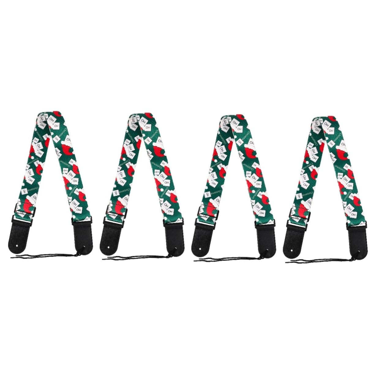 ibasenice 4piezas Correa De Hombro Para Ukelele Ajustable Diseño Navideño Correa De Guitarra De Estilo Folclórico Para Amantes Música