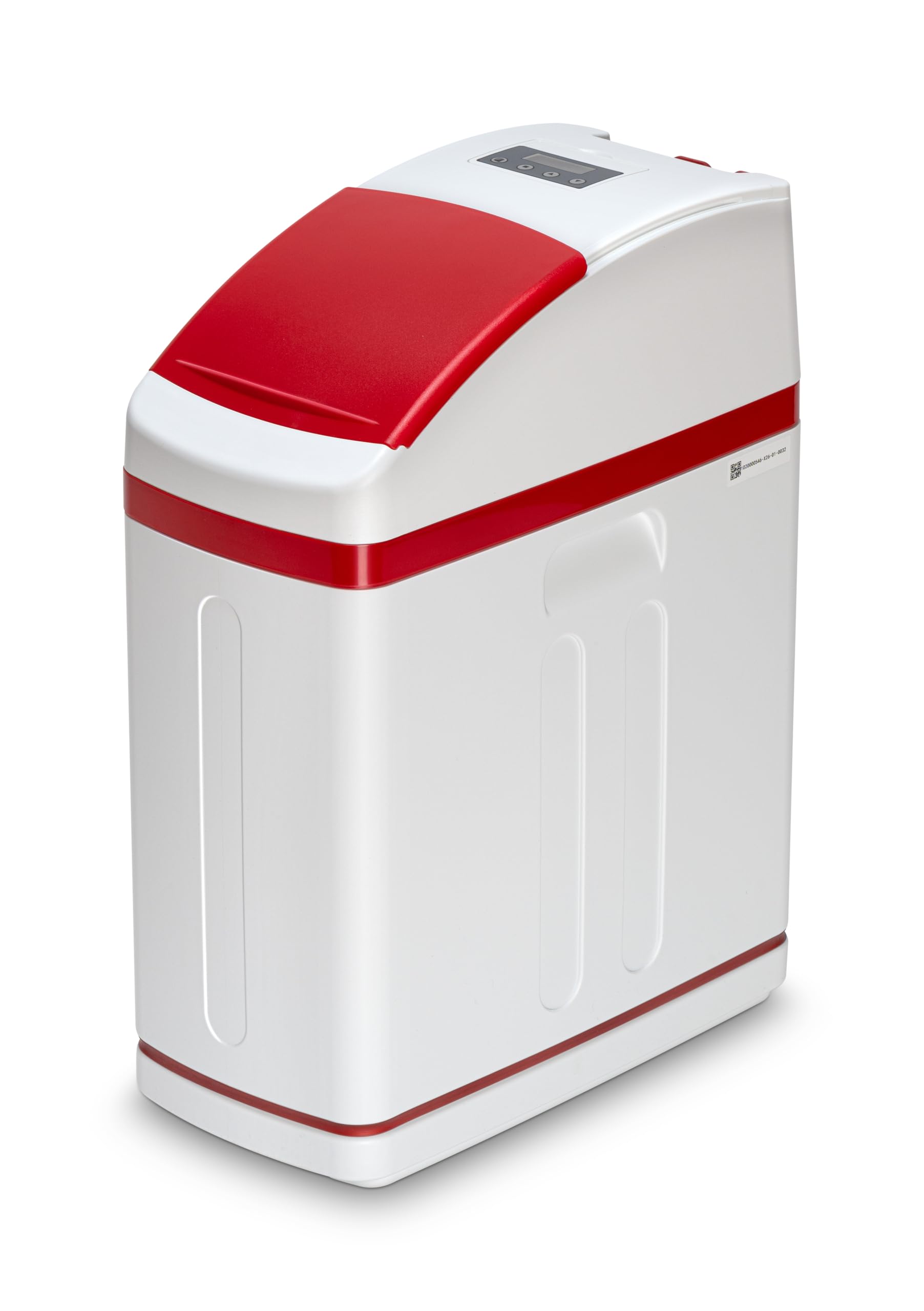 Ablandador de agua WK Slim Shark blanco – Filtrado eficaz, diseño delgado para ahorrar espacio, ideal para 3-4 personas