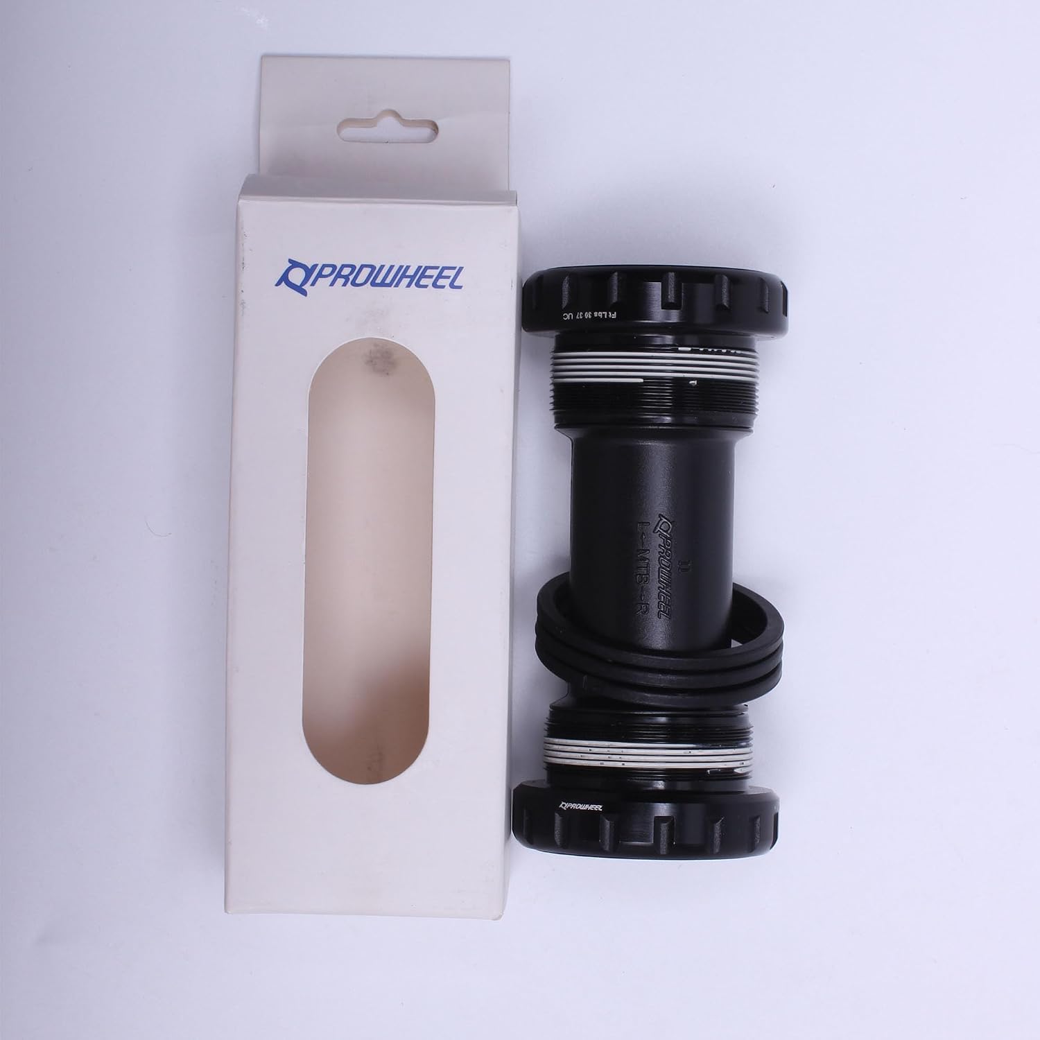 PROWHEEL PW-MBB68+ MTB Bike Bottom Bracket,English,68 mm,Fits 24mm Crank Spindle,Compatible with Shimano,SRAM (Black, 68mm)
