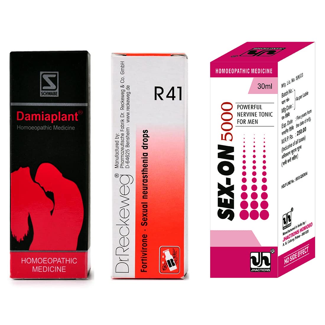 JH MONO Combo Pack Damiaplant + Dr.R41 + SXX5000 - Excellent Result Combo Pack - 3 Bottles || Shophomeo®