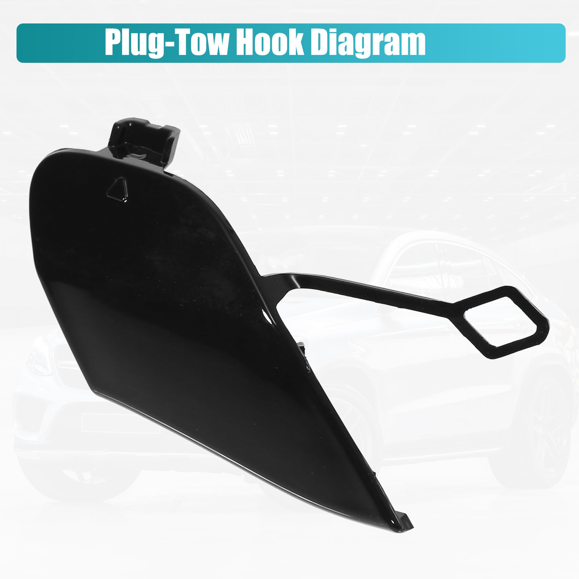 Amazon.com: uxcell Front Bumper Tow Hook Cover Towing Eye Cap for 