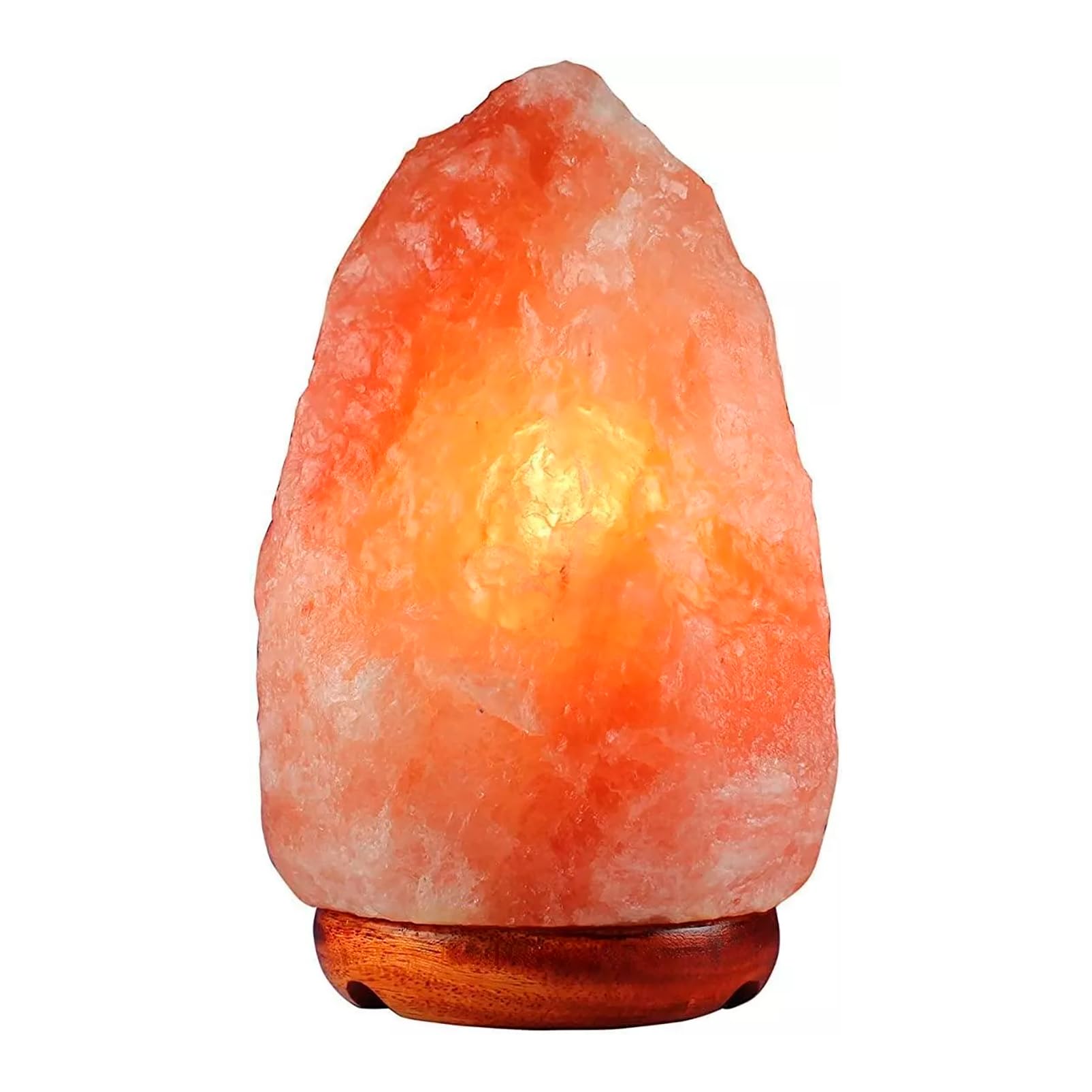 RevolutionLine - Lampara Pequeña de Sal Natural del Himalaya | Peso aproximado 3 kg | Alimentación eléctrica, con Bombilla incluida | Beneficiosa para la salud | Producto único y tallado a mano