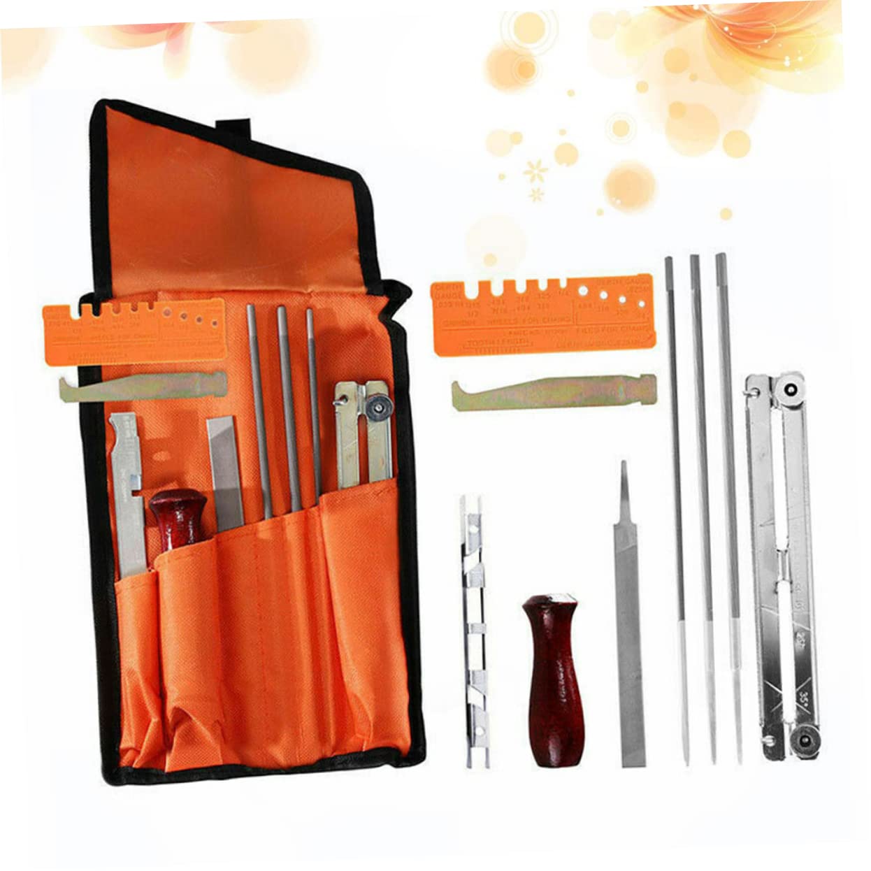 Kit De Limado Para Motosierras 10 Piezas Afilador De Cadena Durable y Resistente