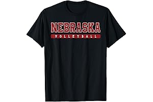 Nebraska Vintage Text T-Shirt in Varsity Red