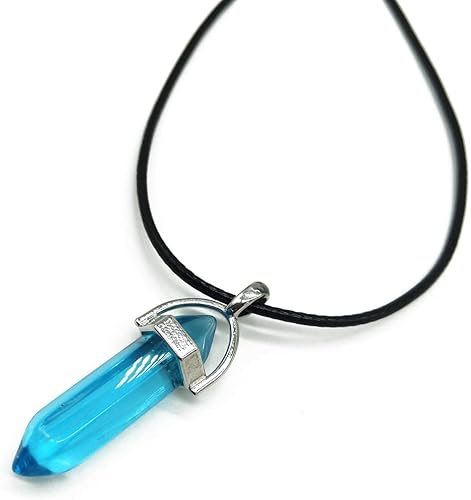 Miniatura 5 de TIHOOD Juego de 30 cuentas de chakras puntiagudas curativas para bricolaje, piedras de cristal de color aleatorio, colgante para colgante, collar,