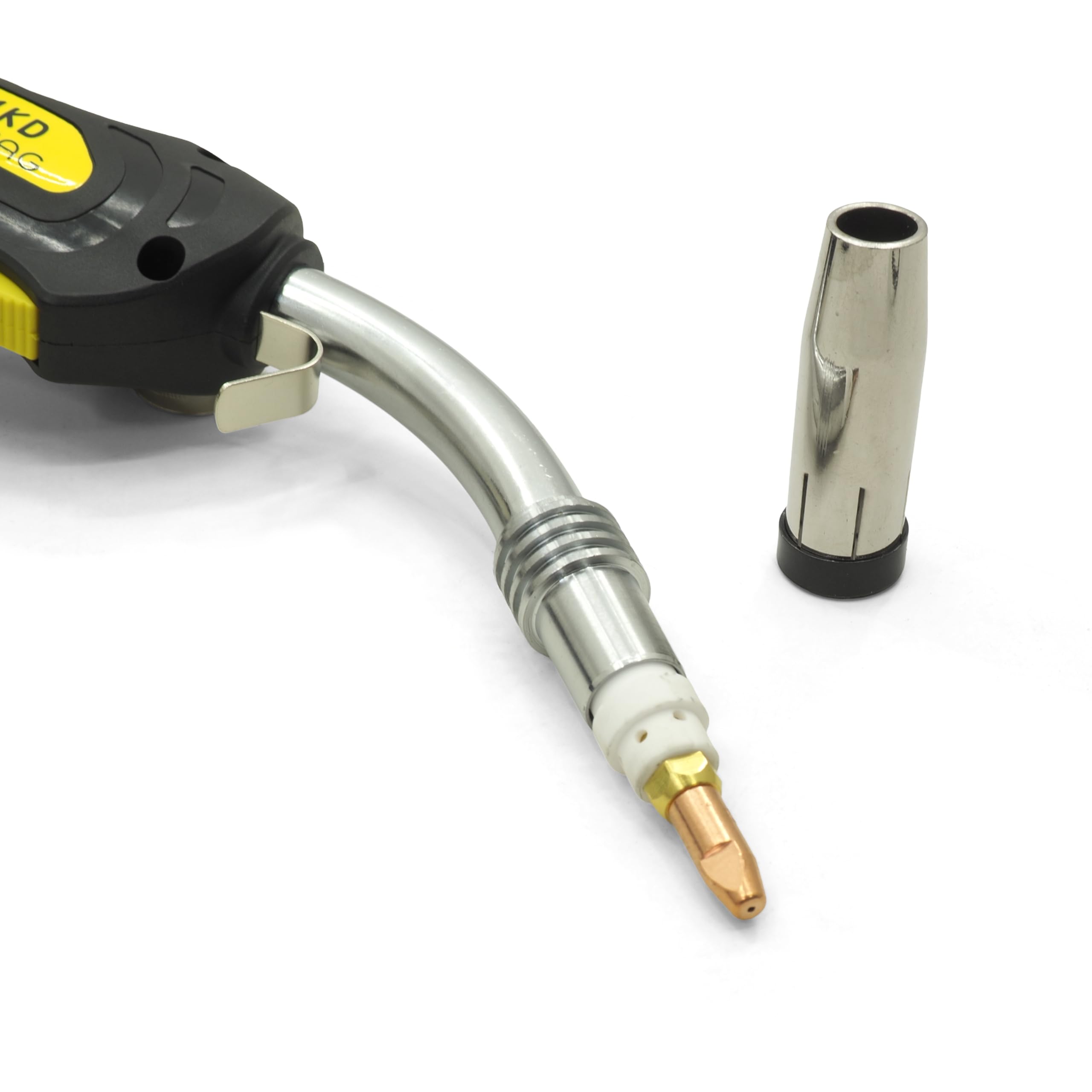 Antorcha de soldadura MB-24 TW-24 AK-24 MIG/MAG – 4 m o 5 m conector europeo: paquete de manguera profesional con refrigeración por gas protector, duradero y ergonómico (4 m)