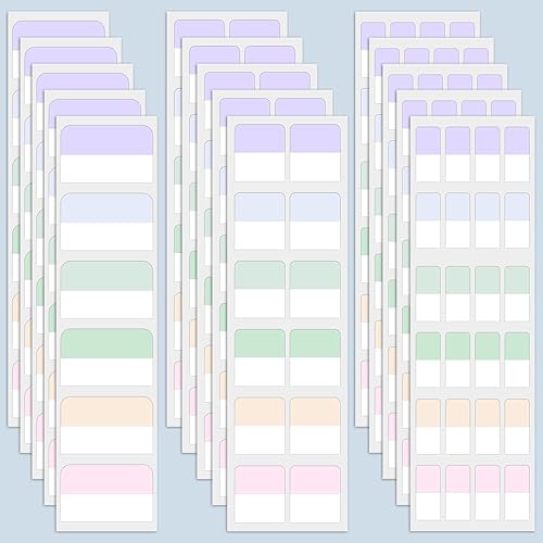 660 pestañas de índice autoadhesivas, pestañas de archivo reposicionables para escribir, marcadores de página de colores para leer libros, tomar