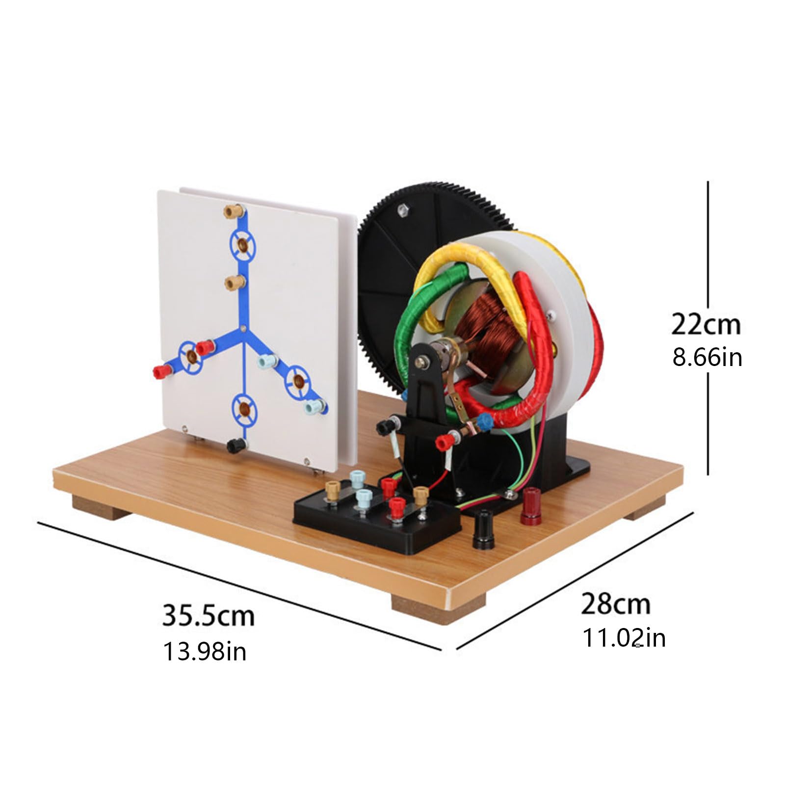Generador de experimentos de circuito de física con manivela manual
