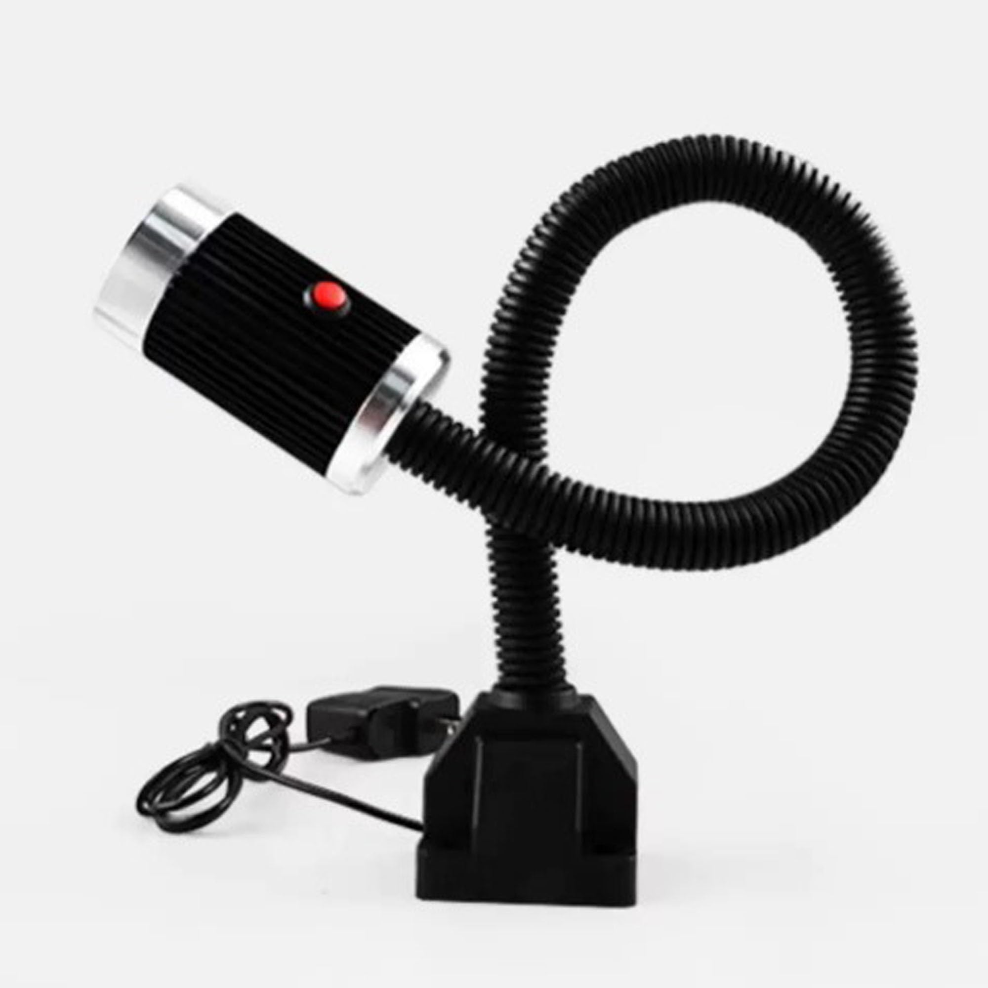 Lampada da Lavoro Industriale a LED, Lampada da Macchina con Collo D'oca Orientabile a 360°, for Trapano a Colonna, Tornio, Officina(24-36V,800mm/31.5in)