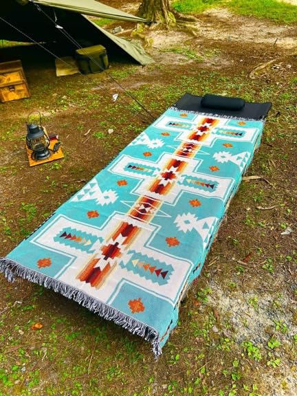 Amazon.co.jp: Peel Forest メキシカンラグ ネイティブ柄 オルテガ柄