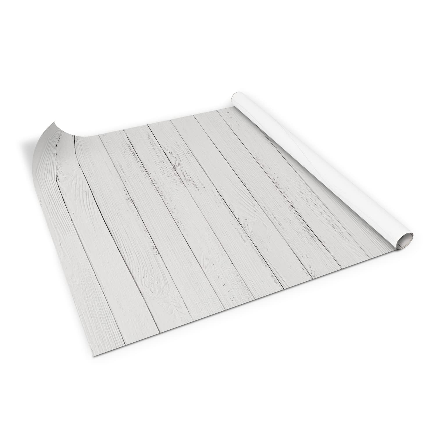 Pegatina en la cómoda y estantes de salón lámina de tablas blancas Coloray de 100x50cm
