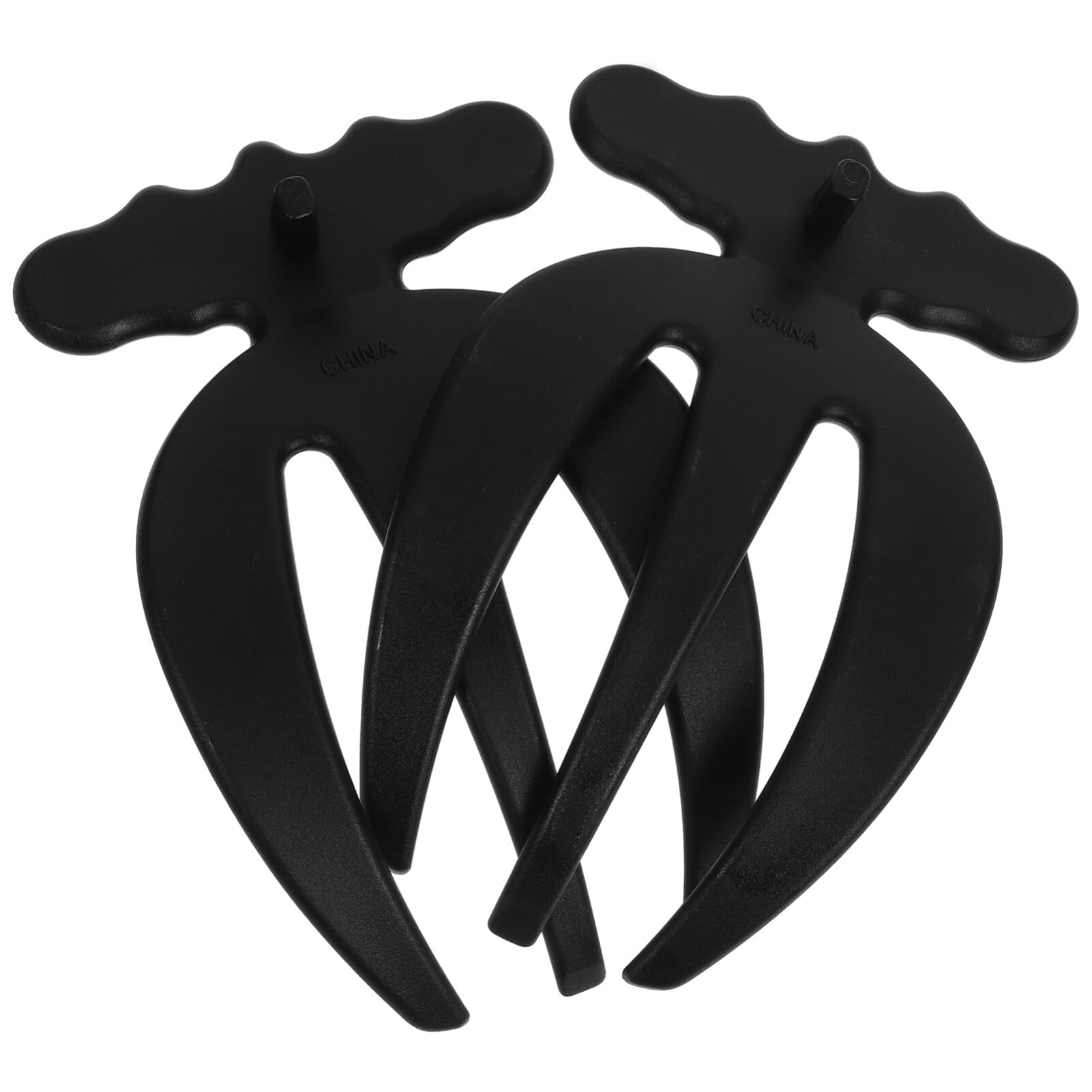 STOBAZA Salad Hands, 2pcs Salad Claws Plastic Salad Servers Kitchen Helper Pasta Servers Vegetable Forks Utensils for Tossing and Serving Salad, Pasta and More, Black