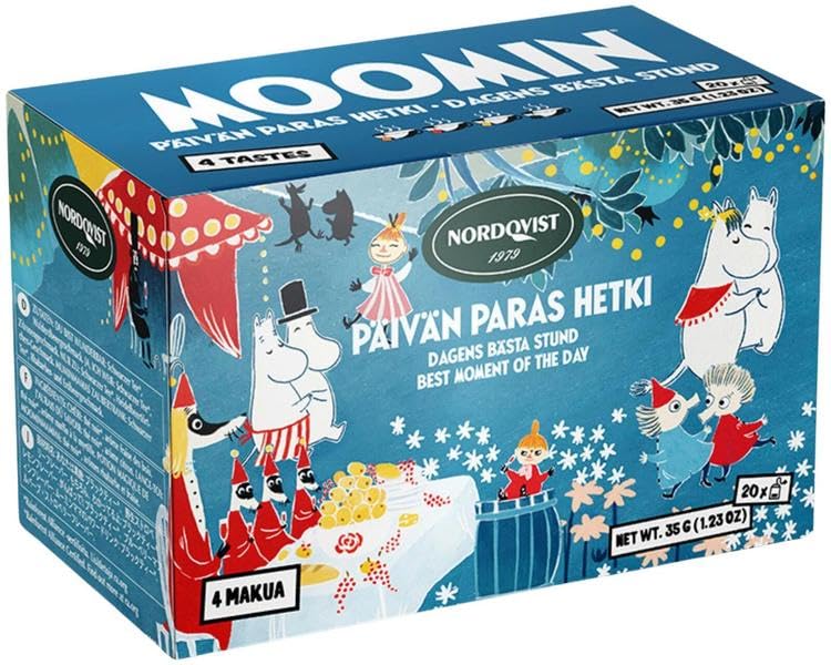 Nordqvist Moomin The Best Moment of the Day Flavored Black Tea 10 Boxes of 35g 12oz SÖPÖSÖPÖ pack (SOPOSOPO)