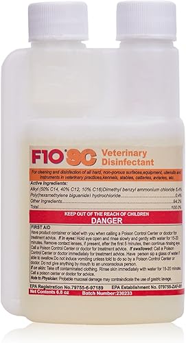Miniatura 17 de F10 SC - Desinfectante y limpiador veterinario concentrado para perreras, caja de arena, jaulas, terrarios, hábitats, prácticas veterinarias - 3.4