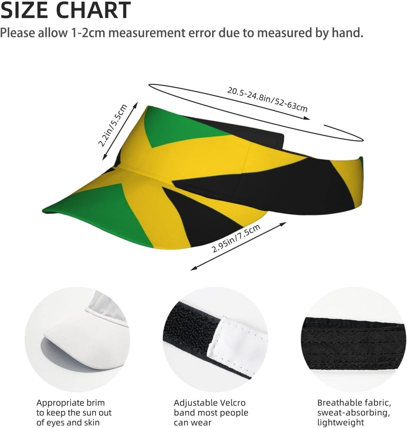 Cute Flag Sport Sun Visor Hats Adjustable Empty Top Baseball Cap Outdoor Patriotic Ball Caps for Women and Men