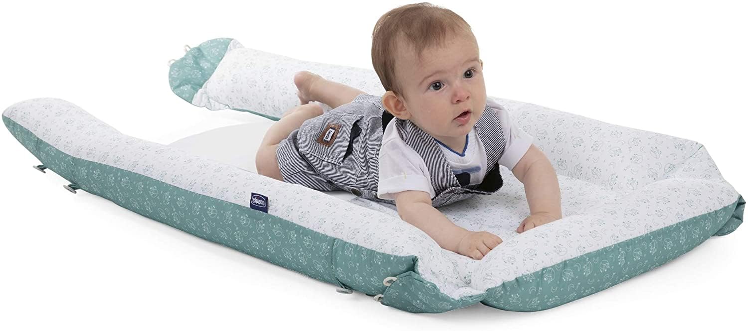 Chicco Mummy Pod, Riduttore Culla e Lettino, Impermeabile e Traspirante, con Speciale Rete 3D e Inserto anti-pipì, Regolabile, con 3 Lunghezze, Lavabile a Mano, Riduttore Neonato, Grigio, Foxy