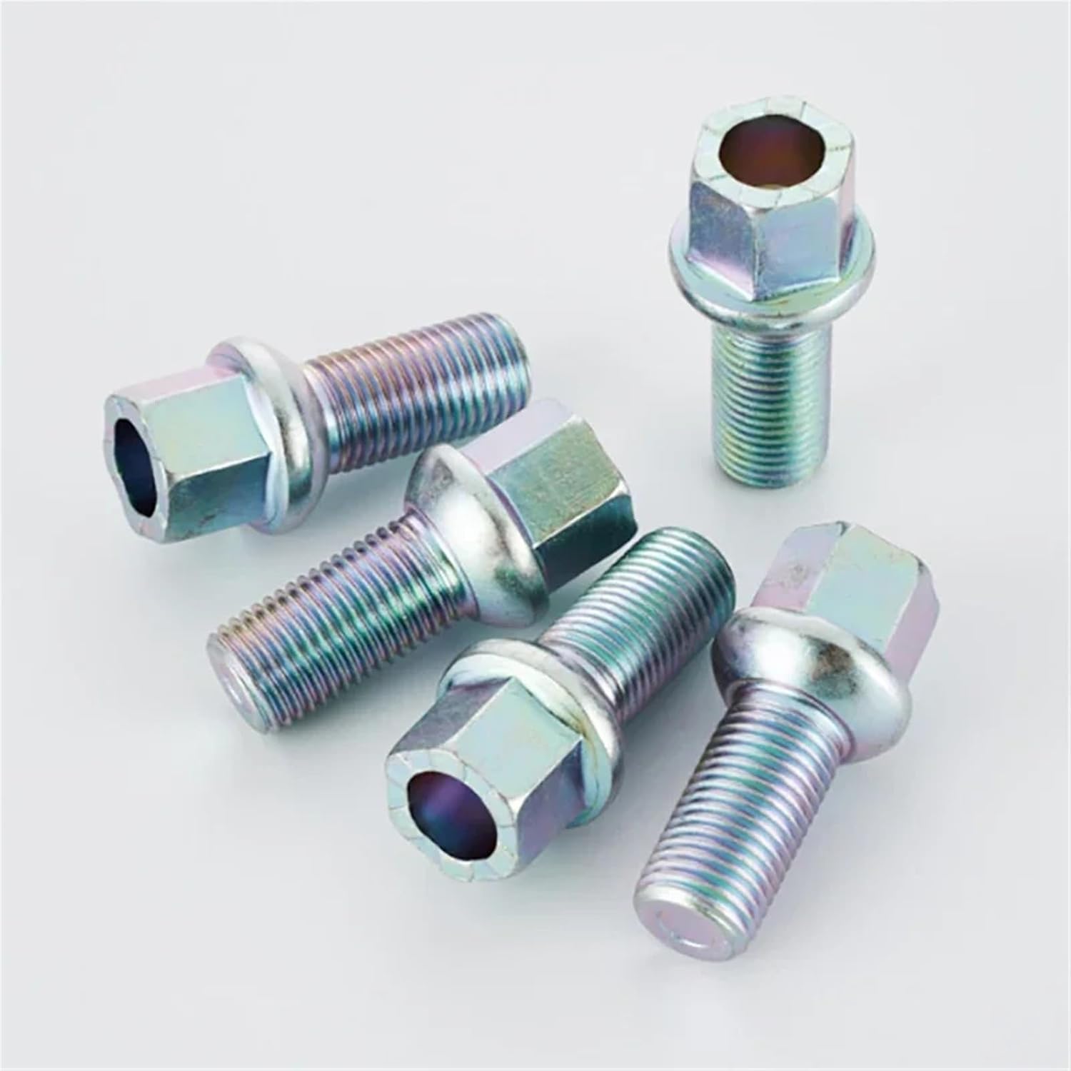 Alloy Wheel Nuts Compatible with A6L A4L A5 A6 A7 A8 C7 5PCs Tire Screw Hub Bolts Screw M14*1.5 Alloy Wheel Fasteners Car Accessories