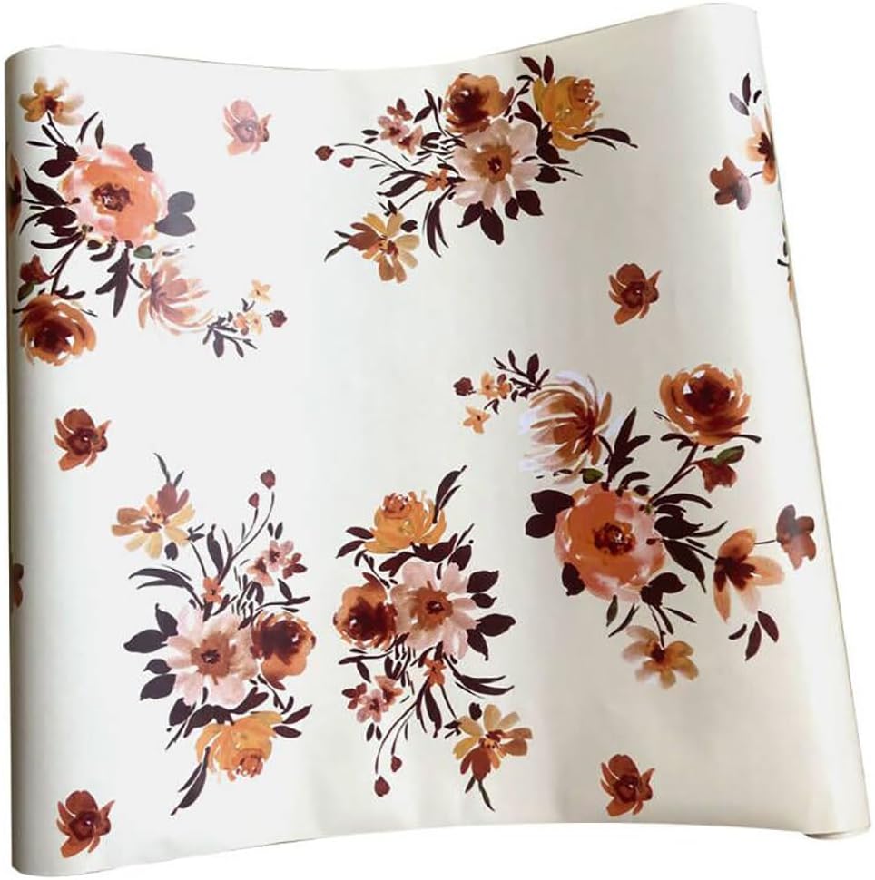 GAOTAOBN Vintage Peony Flower Contact Paper
