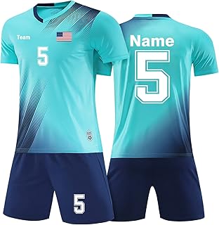 LAIFU Custom Soccer Jersey for Kids Soccer Uniforms for Men Women with Name Team Number Logo