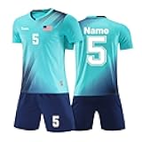 Custom Soccer Jersey for Kids Soccer Uniforms for Men Women with Name Team Number Logo
