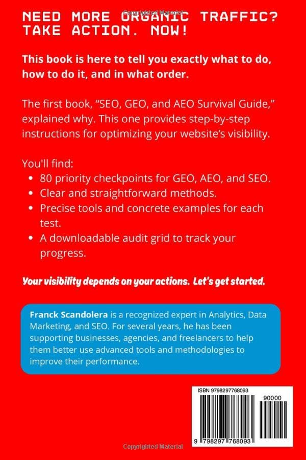 Survival Audit SEO, GEO and AEO: Ignored by AI? Losing visibility on Google? Evaluate and Adjust! (Book 2 - Taking Action) - Image 2